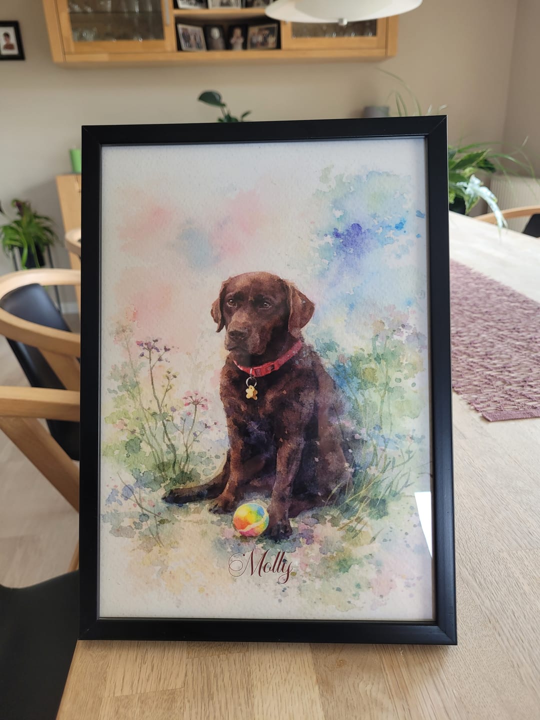Customer photo review of Personalised Poster - Watercolour