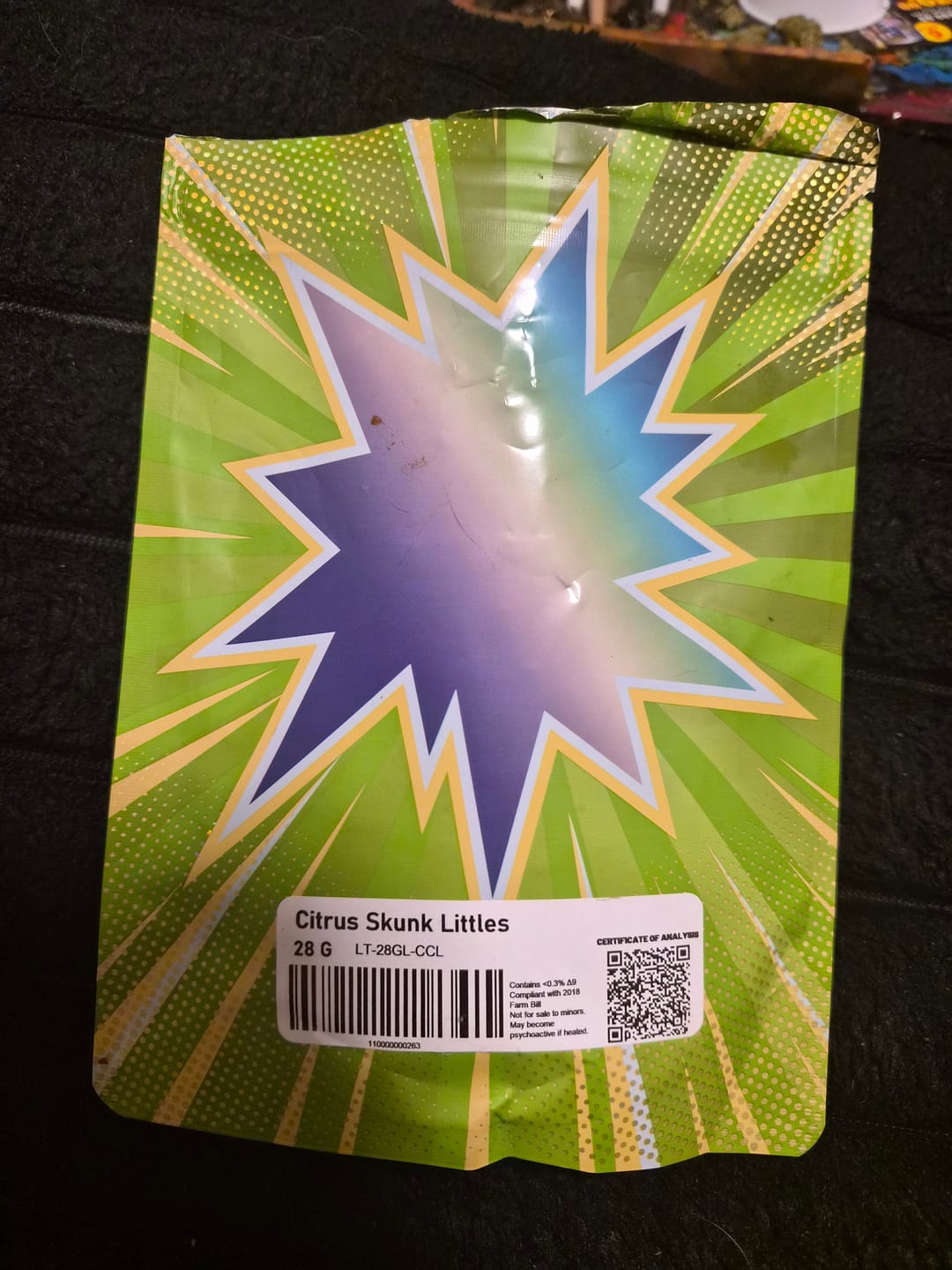 Customer photo review of LITTLES BRAND - Citrus Skunk Littles - 28 Grams - Sativa