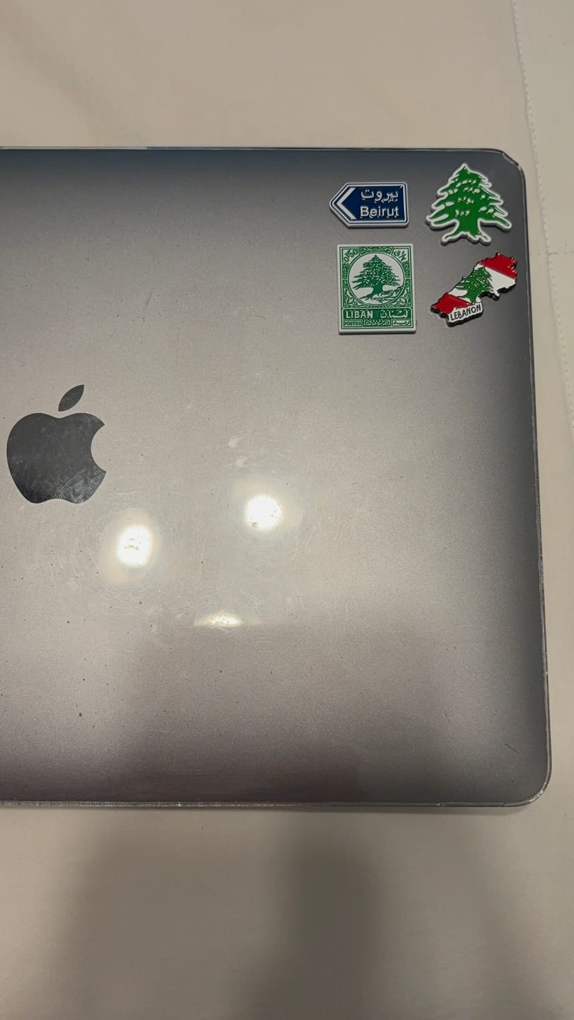 Customer photo review of Lebanese Metal Stickers