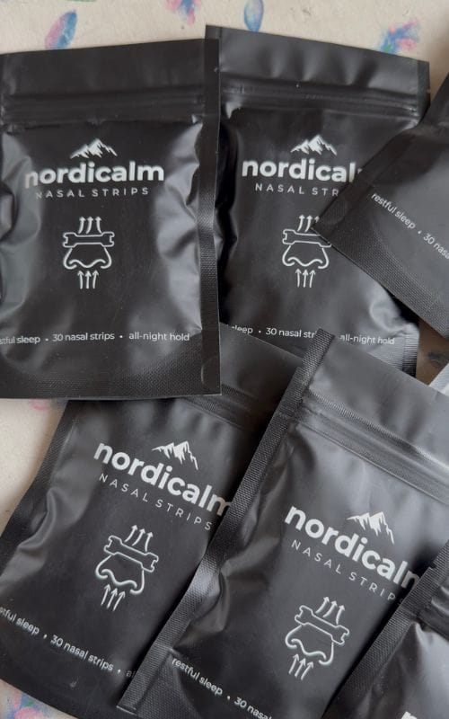 Customer photo review of nordicalm™ Nasal Strips for Sleep