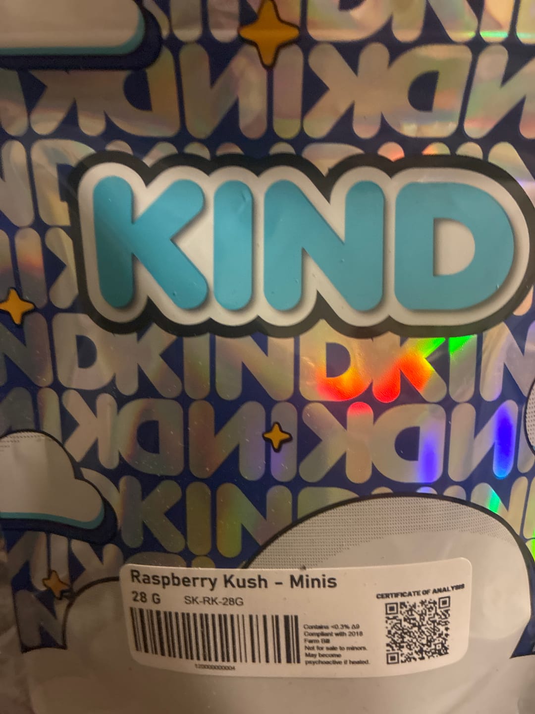 Customer photo review of Raspberry Kush - Minis - 28 Grams - Indica