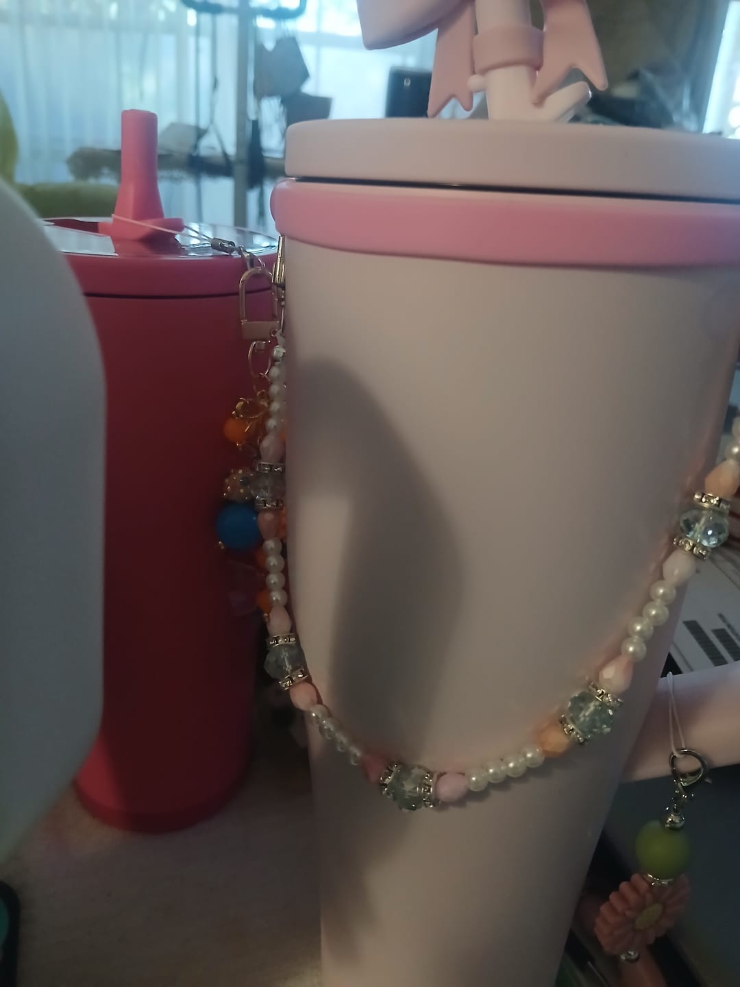 Customer photo review of Tumbler Necklace Jewelry - Spring Sparkle