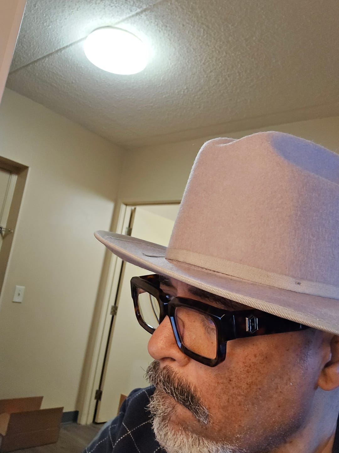 Customer photo review of Midnight Maven Felt Fedora