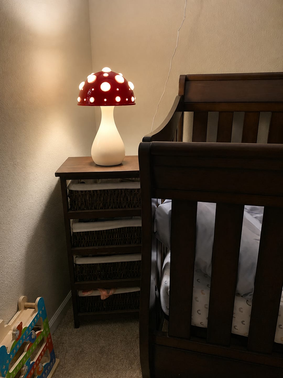 Customer photo review of Designer Mushroom Table Lamp