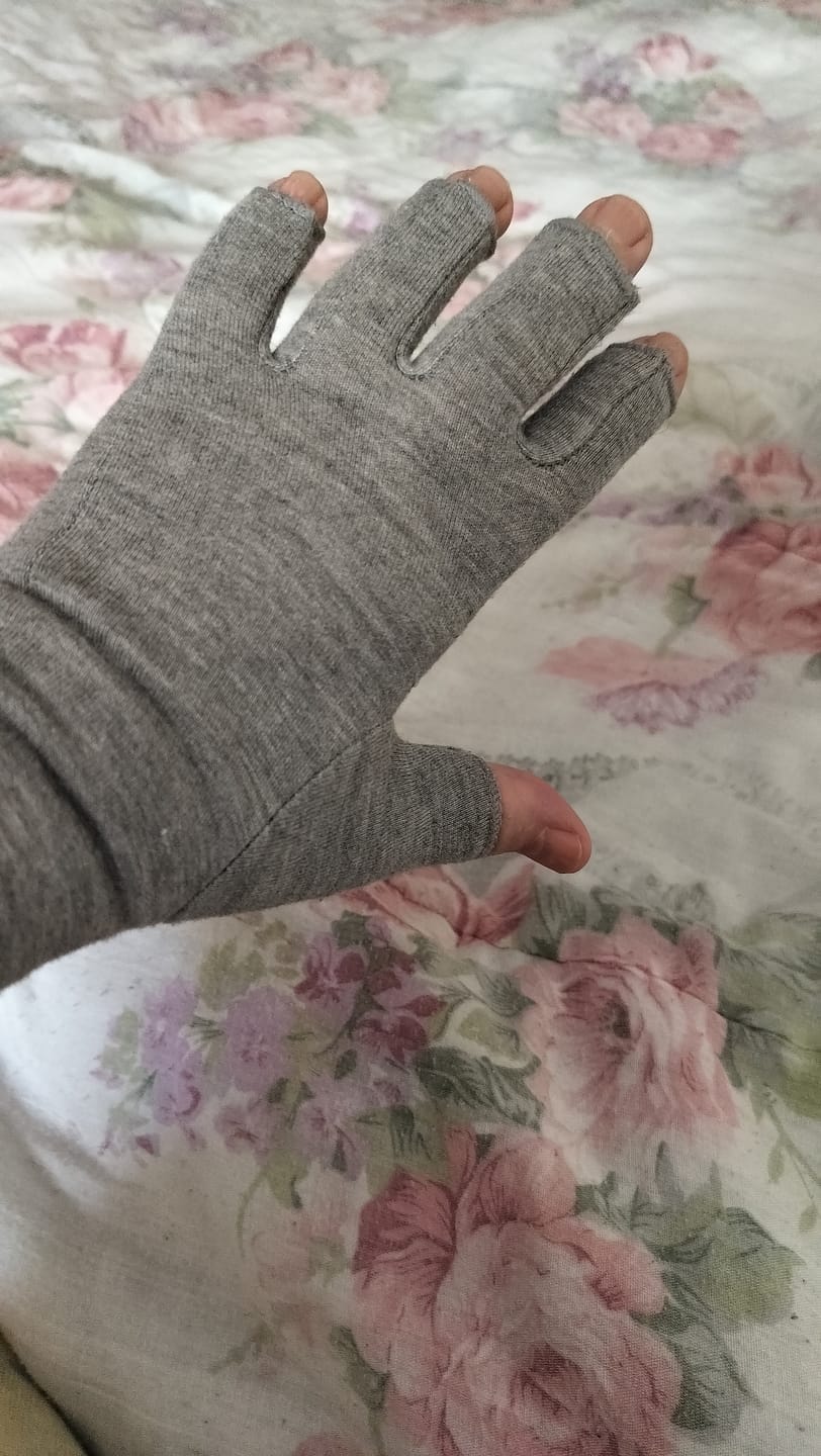 Customer photo review of Bambuko Kompresinės Pirštinės