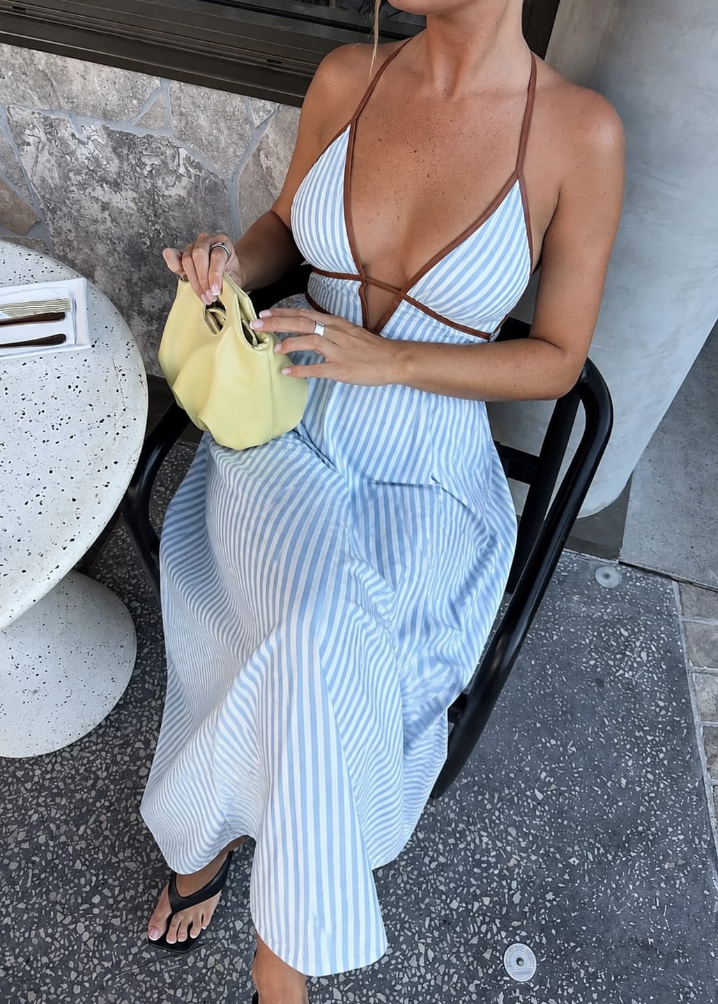 Customer photo review of ALESSIA | VESTIDO LARGO DE ELEGANCIA MEDITERRÁNEA