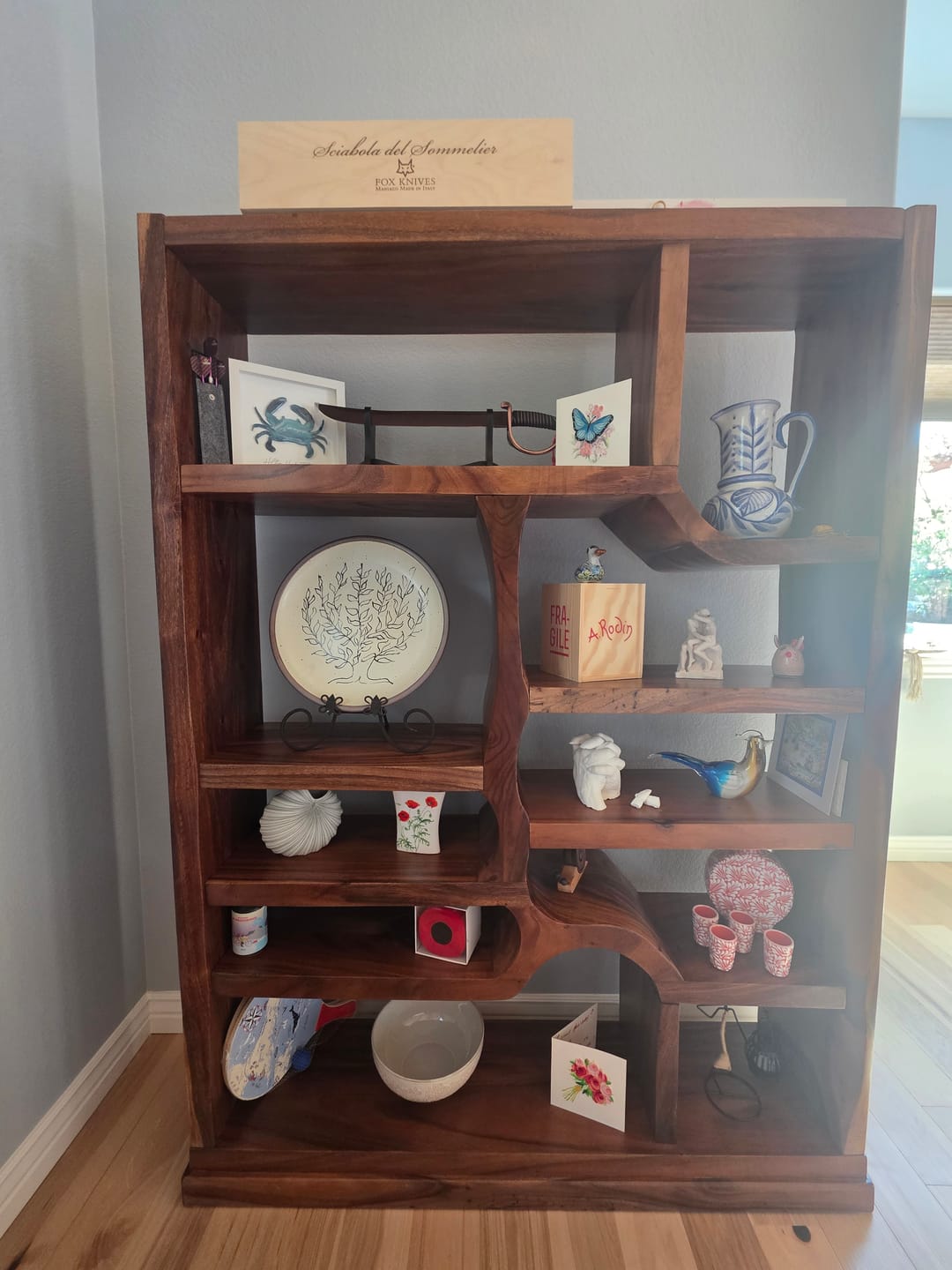 Customer photo review of Artistic Bookcase For Living Room Or Bedroom