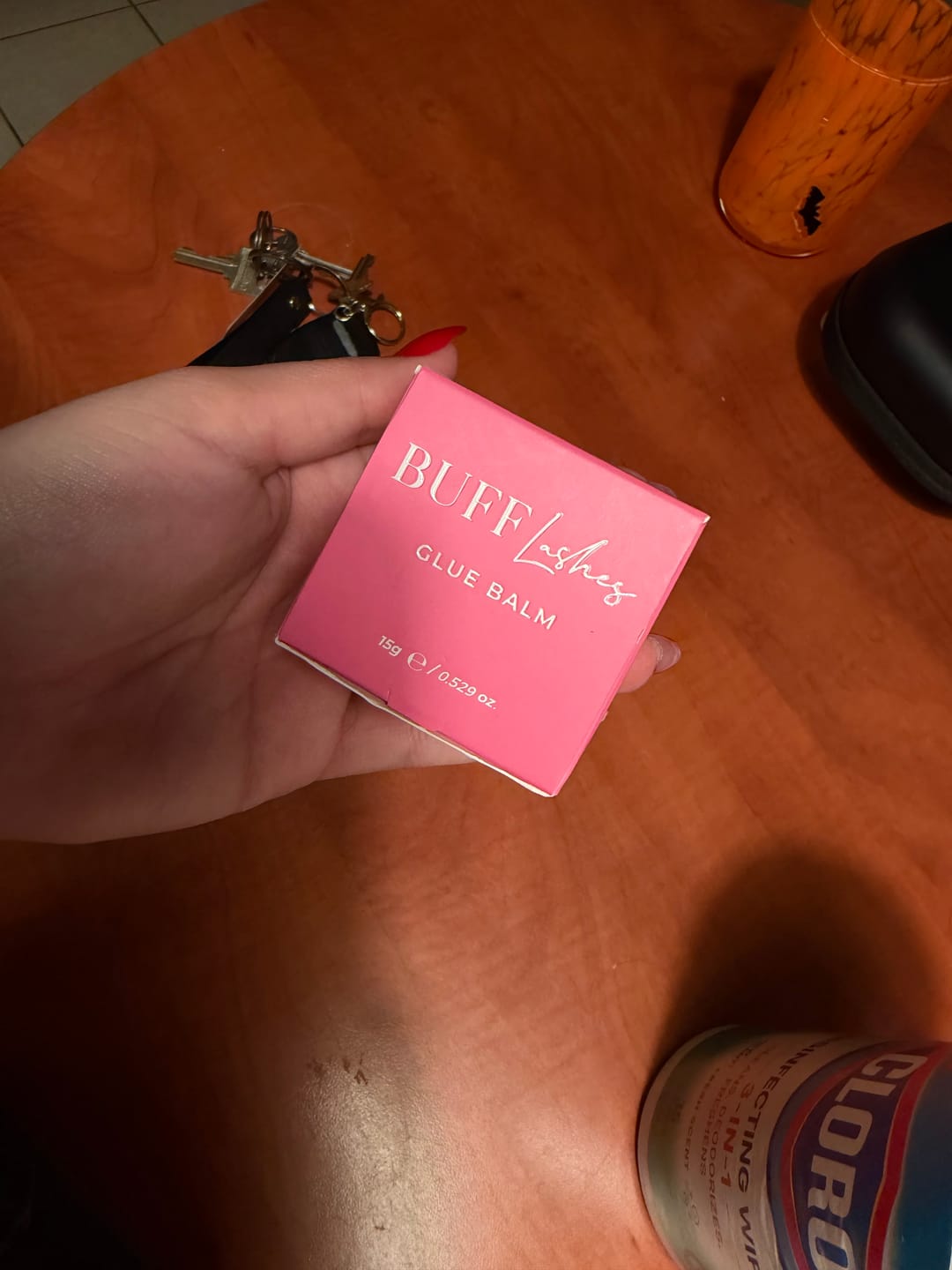 Customer photo review of Buff Lashes - Glue Balm - 15g