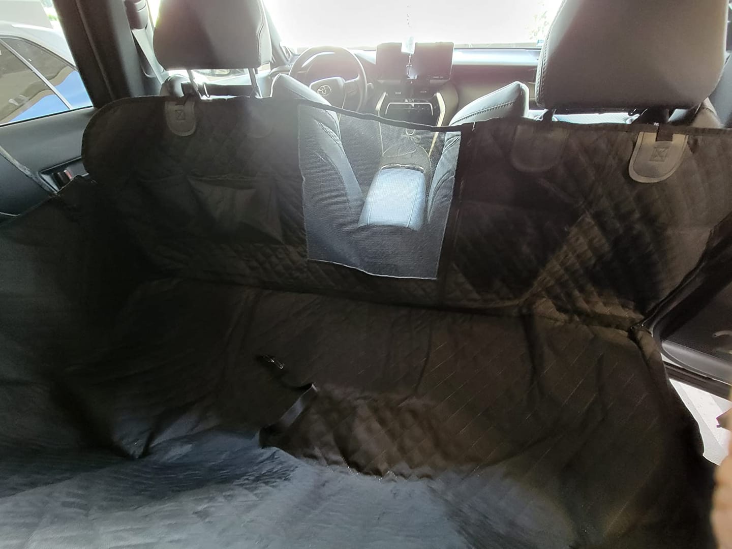 Customer photo review of DOG CAR SEAT COVER