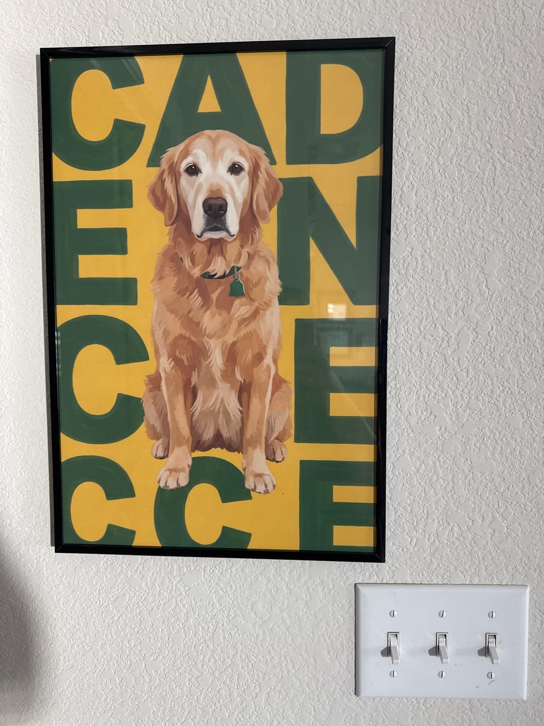 Customer photo review of Big Name - Personalized Poster