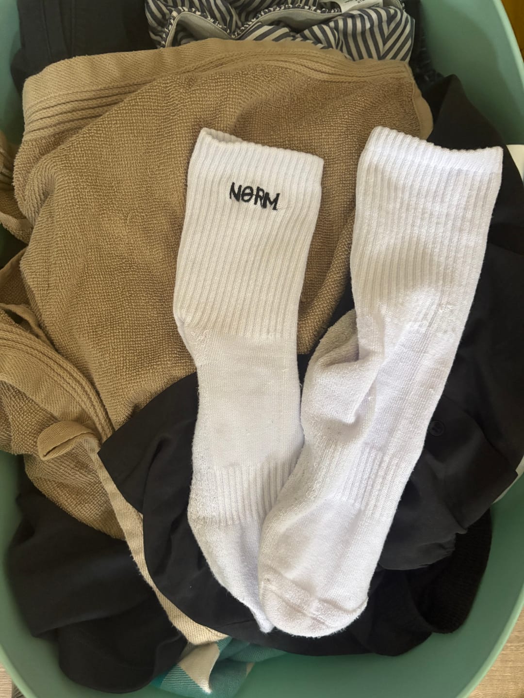 Customer photo review of Signature Crew Sock
