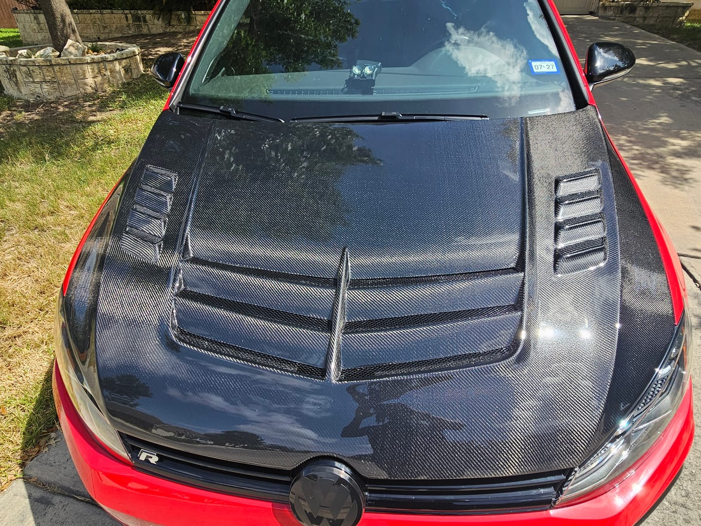 Customer photo review of Volkswagen Carbon Fiber Varis Style Hood for Golf MK7 & 7.5