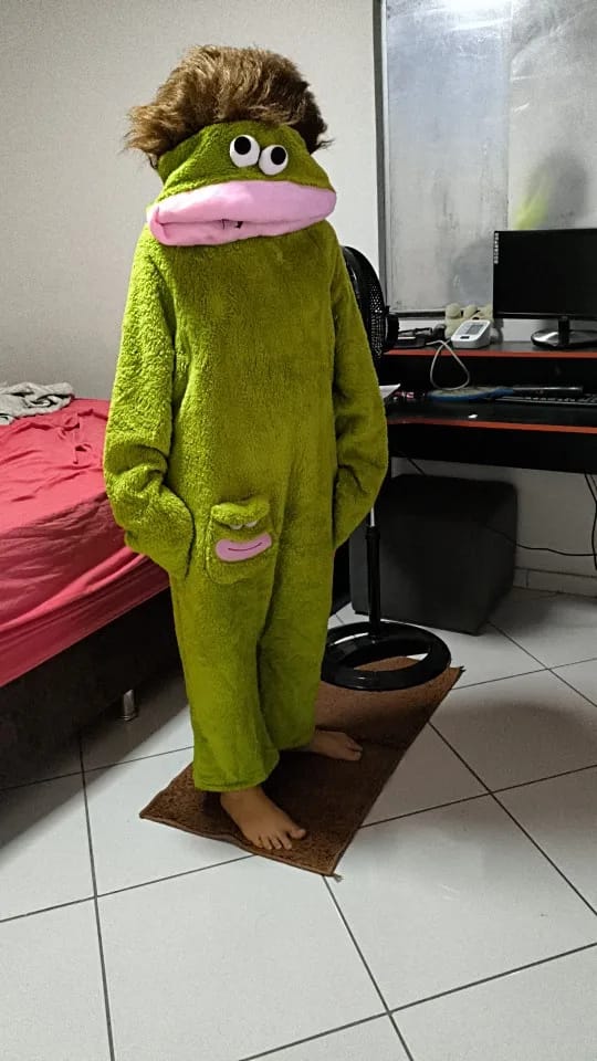 Customer photo review of MonsterNap™ – Pijama Monstruo Bocón de Una Pieza | Viral en TikTok | Adultos y Niños