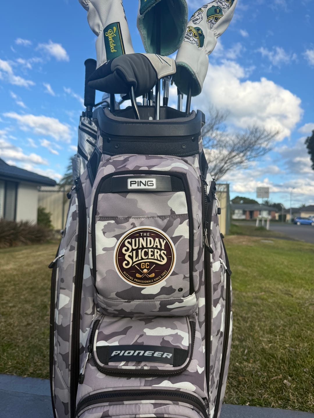 Customer photo review of Custom Circle Stickers - Premium Laminated White Vinyl