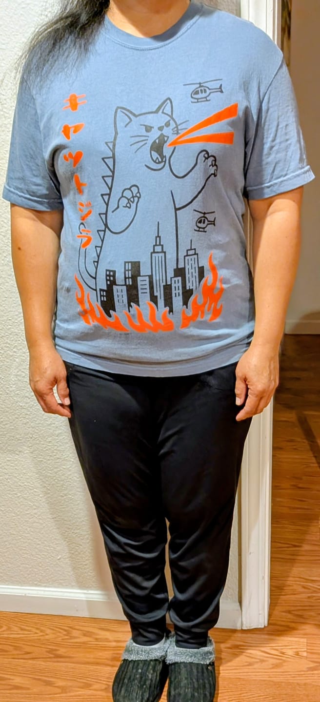 Customer photo review of Kyattojira T-Shirt