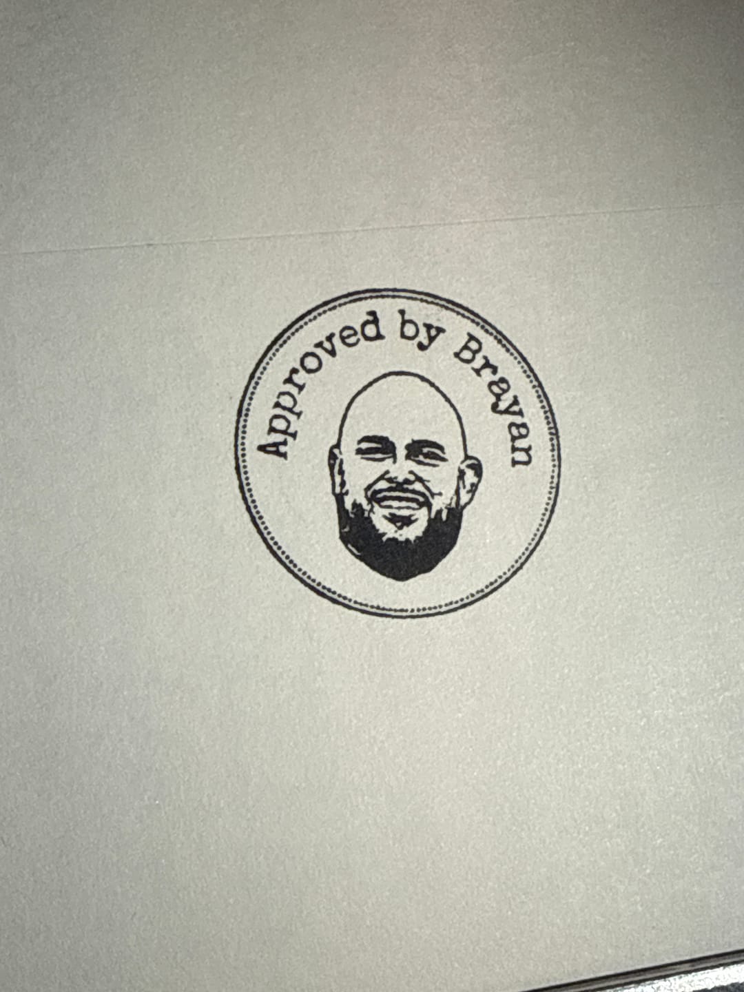 Customer photo review of Face Stamp ¦ Self-Inking Stamp ¦ US