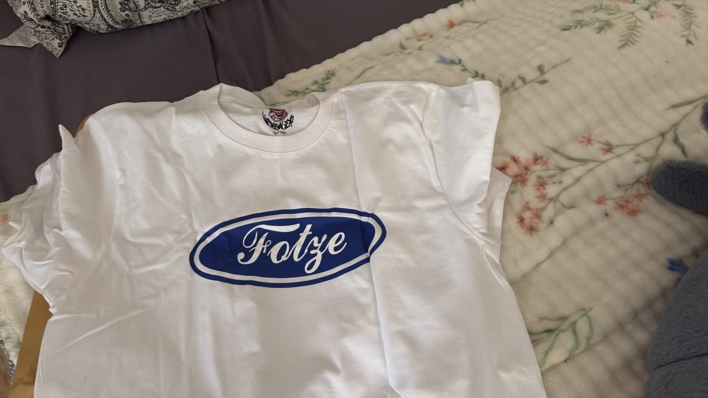Customer photo review of Fotze T-Shirt