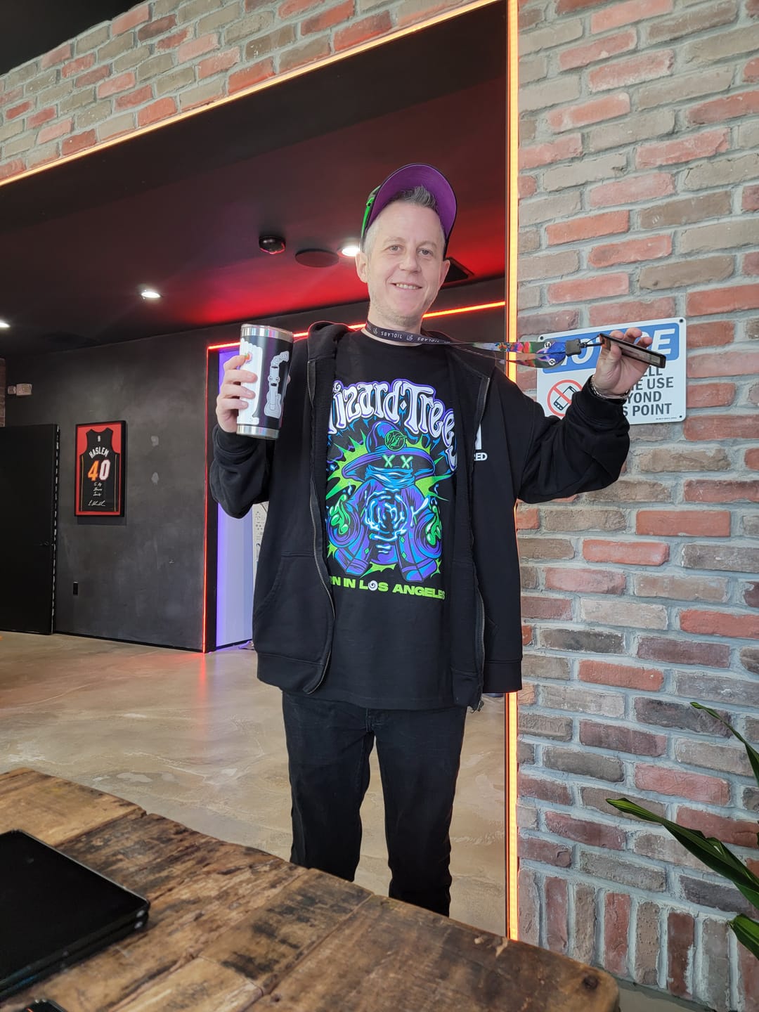 Customer photo review of West Coast Wizard Tee