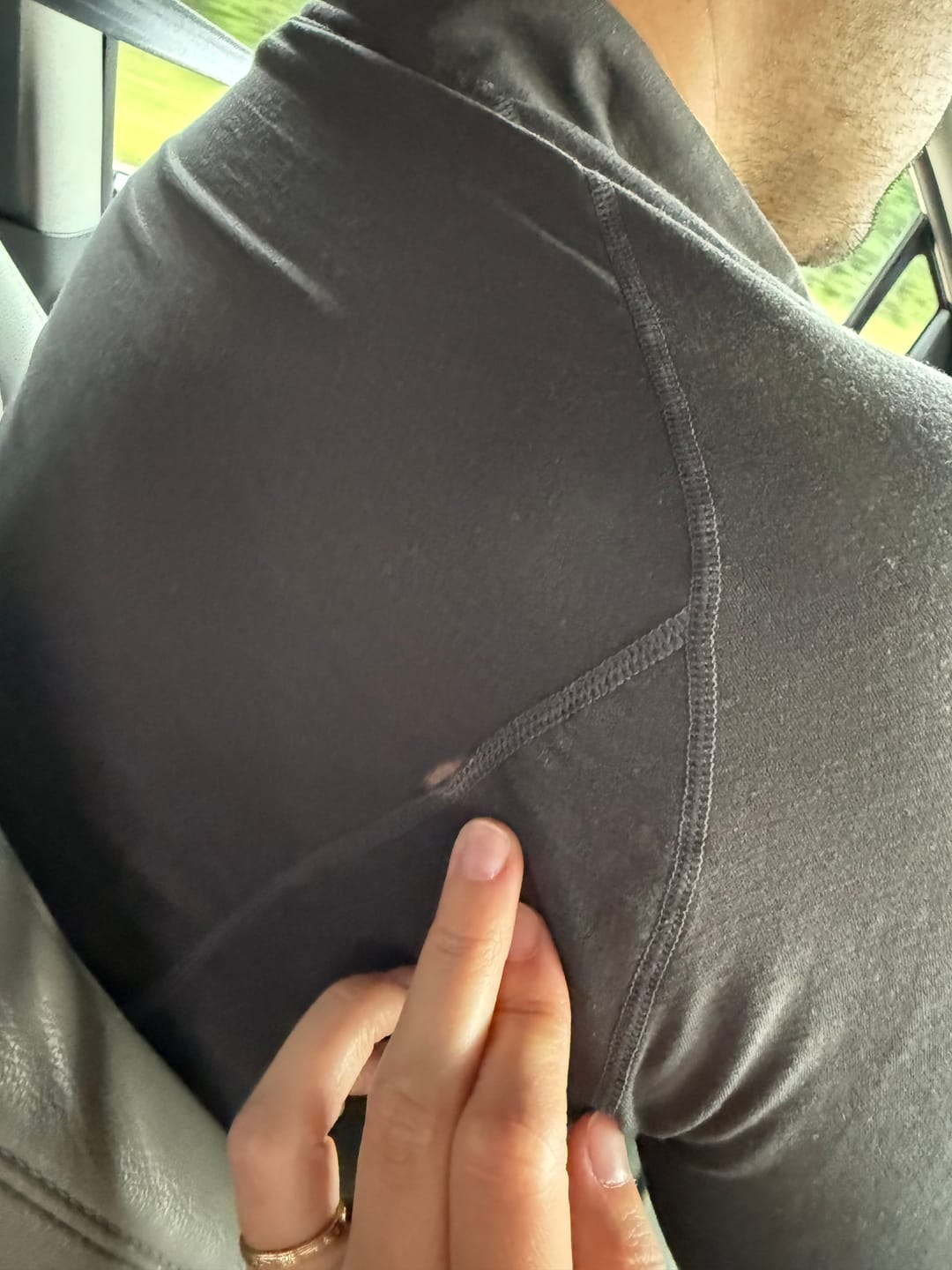 Customer photo review of Performance Airknit Fitted Quarter Zip