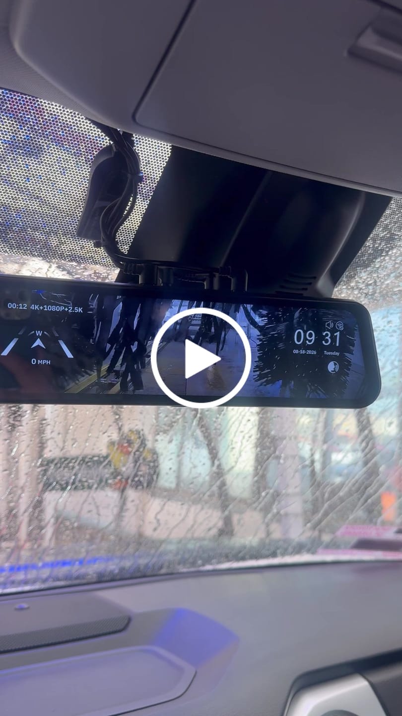 Customer video review of WOLFBOX G900TriPro Bumper Version 3 Channel Rearview Mirror