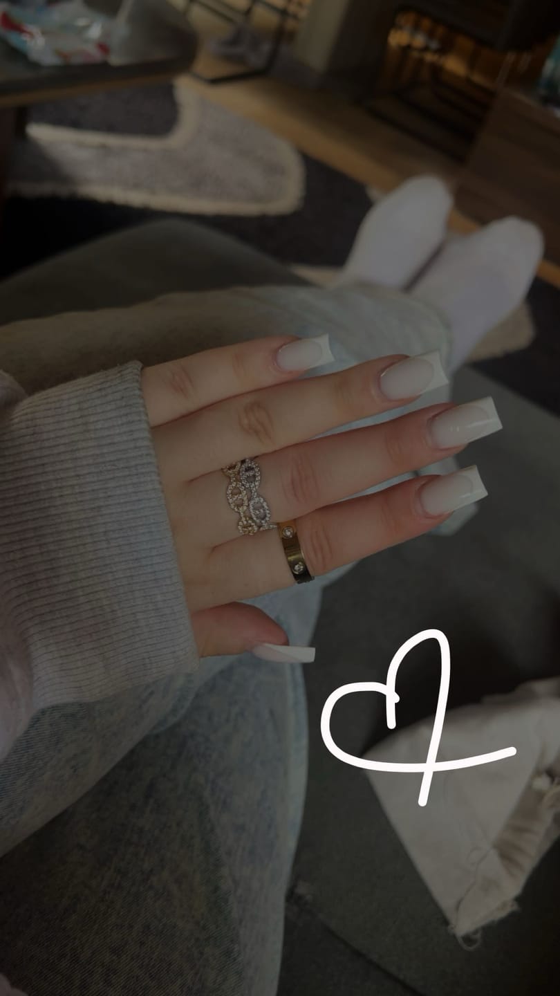 Customer photo review of Deluxe Timeless Stone Ring 14 Karat vergoldet
