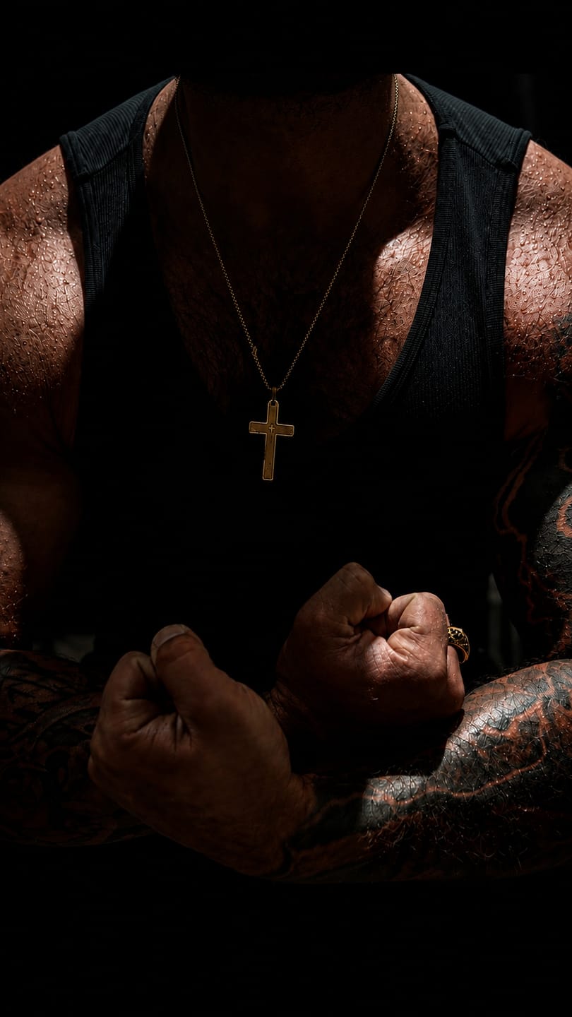 Customer photo review of Christianartworkshop Stainless Steel Lord's Prayer Pendant Cross Necklace