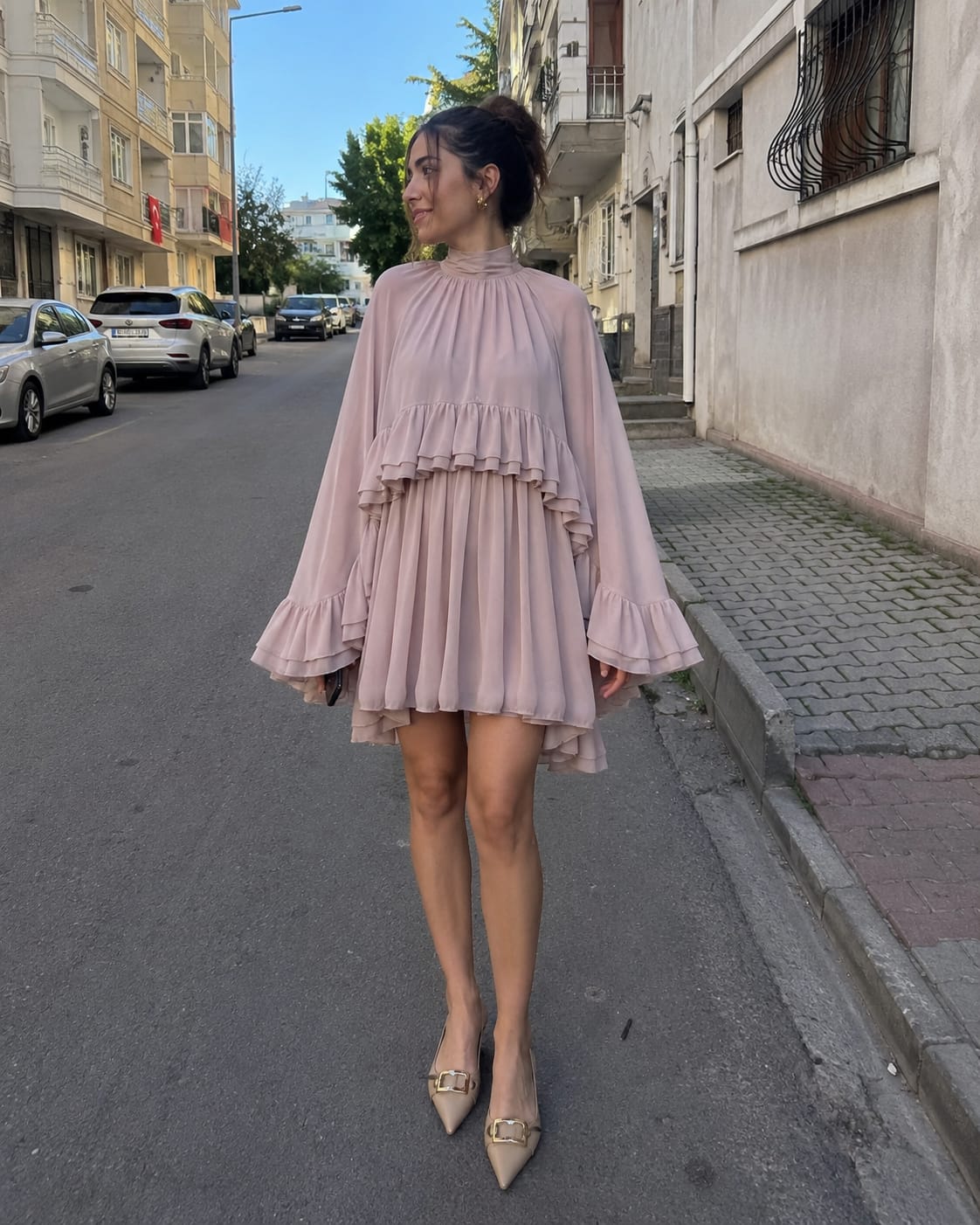 Customer photo review of Işıltılı İnci Kolye Gümüş Renk Zarif Tasarım