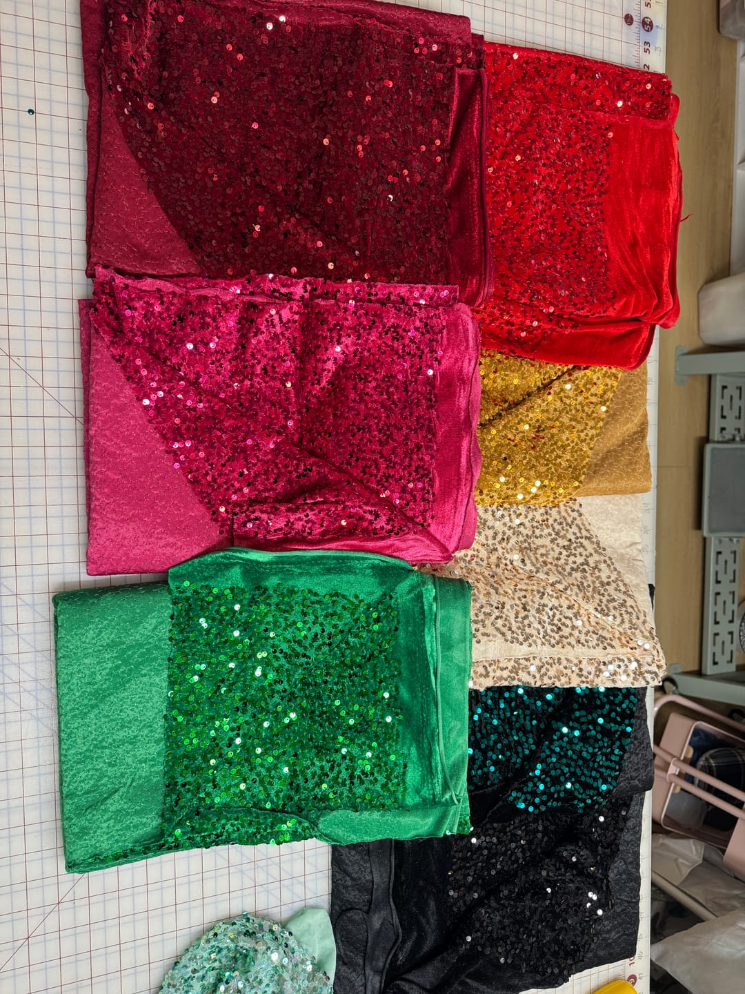 Customer photo review of Sequins Velvet