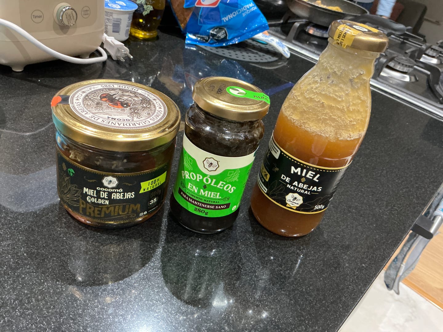 Customer photo review of Miel Con Panal Origen Tierra Alta Córdoba