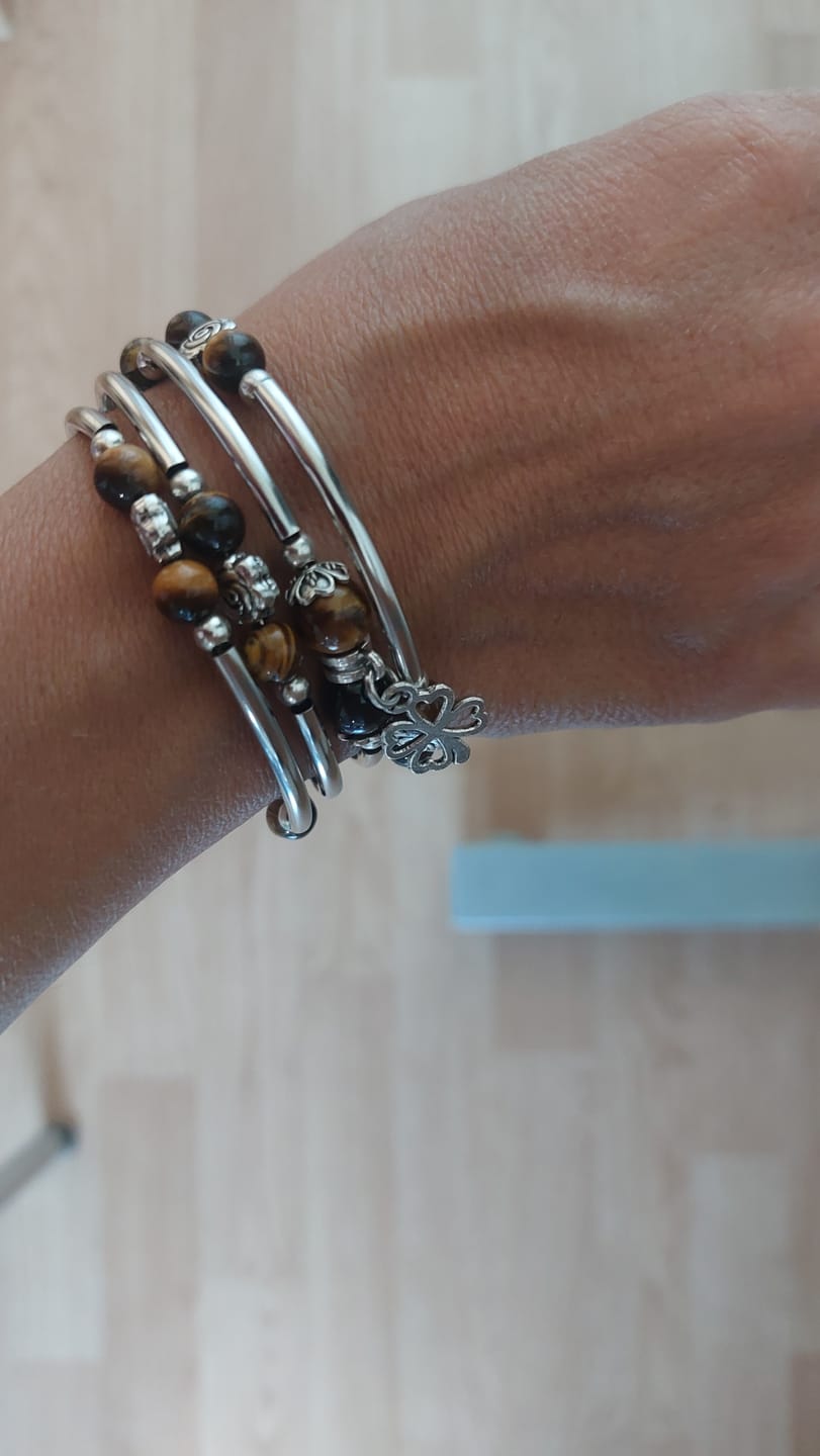 Customer photo review of Bracelet "Chance" en Pierres Naturelles