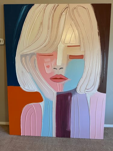 Customer photo review of Plaster Art Texture Painting #SG256