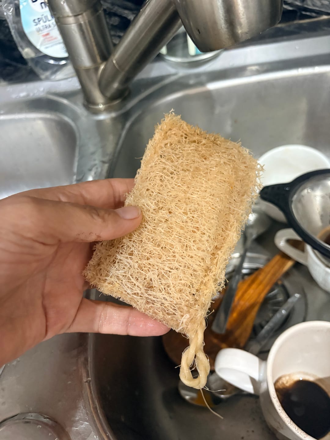 Customer photo review of BIO - Loofah Keukenspons Duo Pack | 100% Plantaardig, Plasticvrij