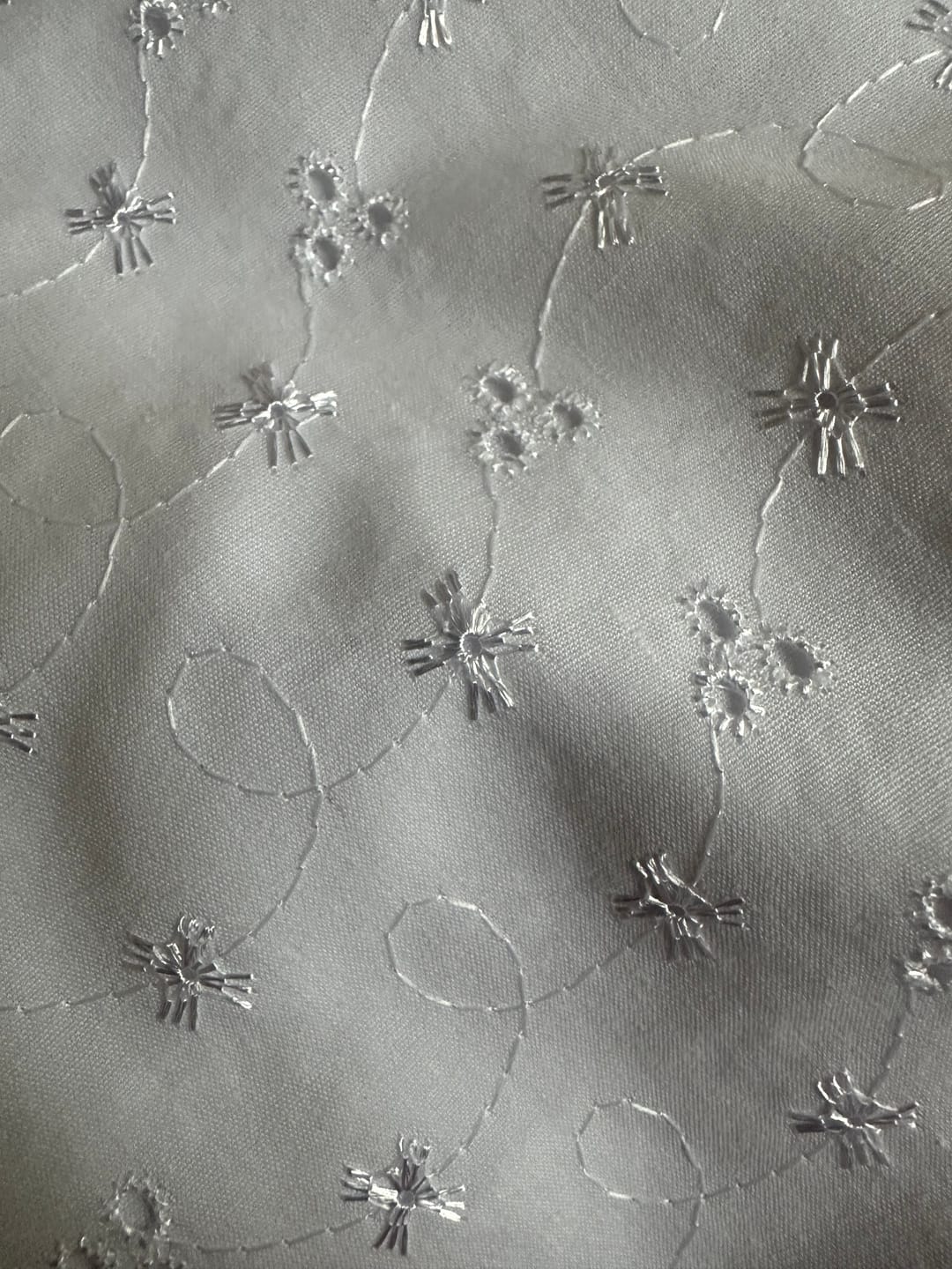 Customer photo review of Special Offer Broderie Anglaise Polycotton Fabric
