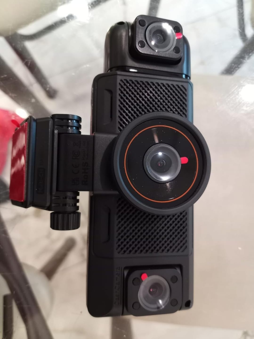 Customer photo review of BOLTHUT™ 4-Channel Dash Cam — 360° Front, Rear & Cabin, Night Vision