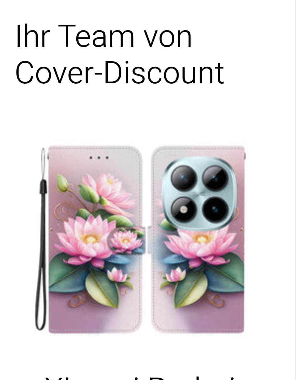 Customer photo review of Xiaomi Redmi Note 15 Pro 5G - Handytasche Klapphülle Motiv