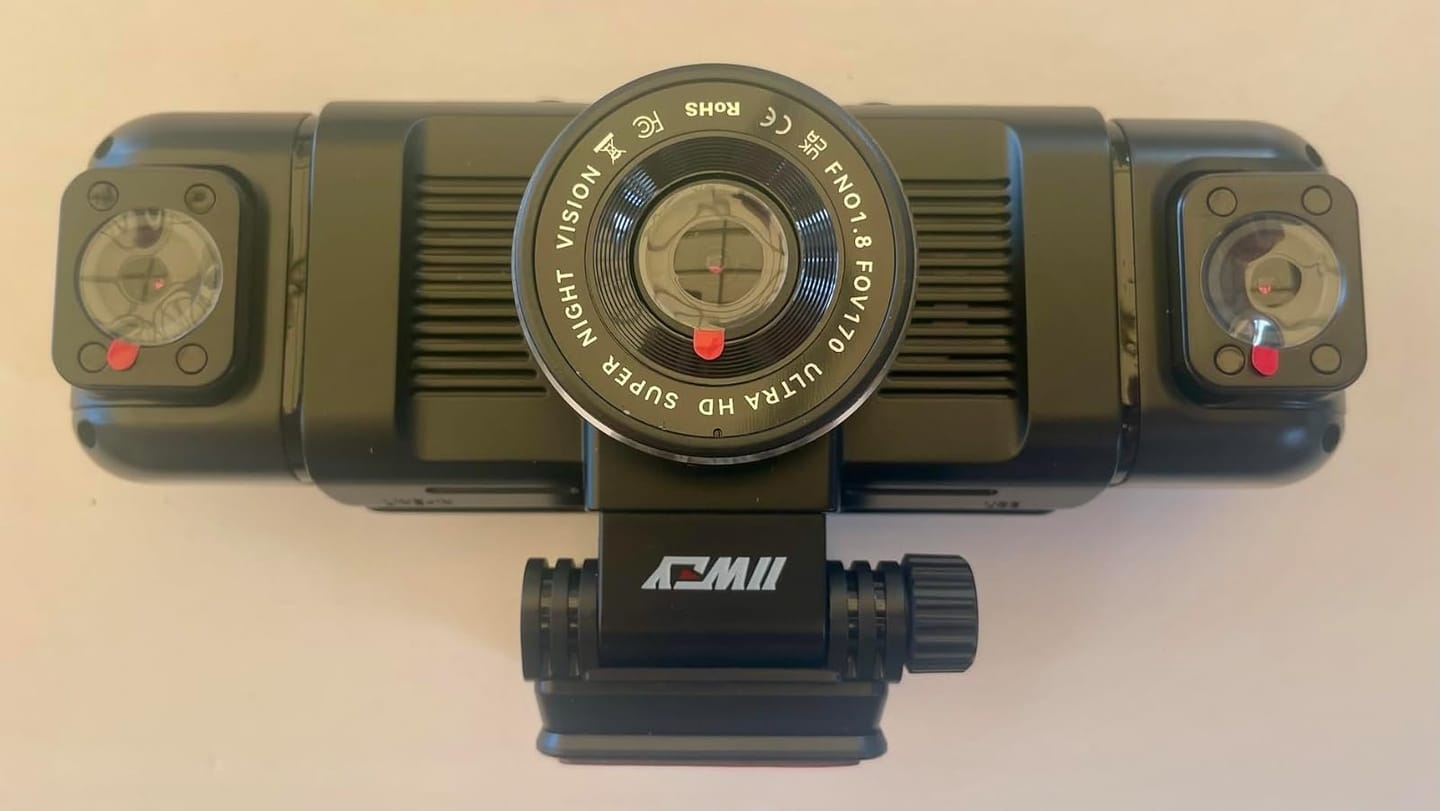 Customer photo review of BOLTHUT™ 4-Channel Dash Cam — 360° Front, Rear & Cabin, Night Vision