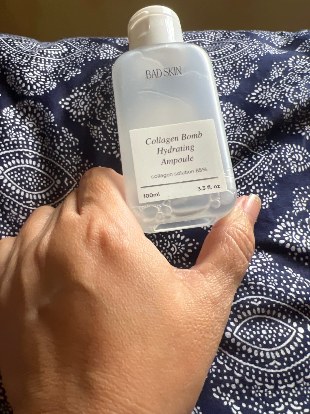 Customer photo review of Bad Skin™ Korean Collagen Bomb Hydrating Ampoule
