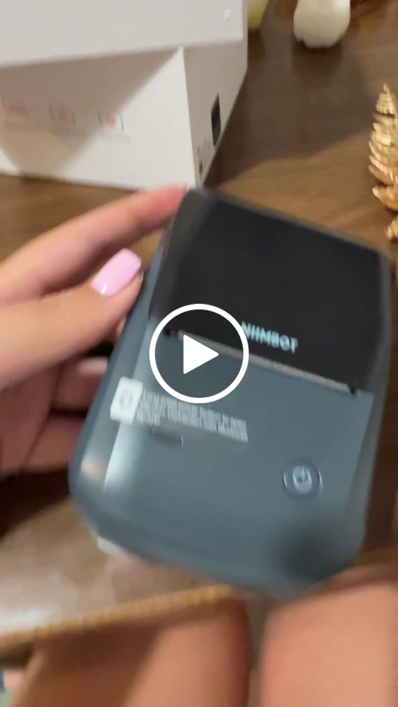 Customer video review of NIIMBOT B1 Inkless Thermal Label Printer, Create Professional Business Labels with Ease