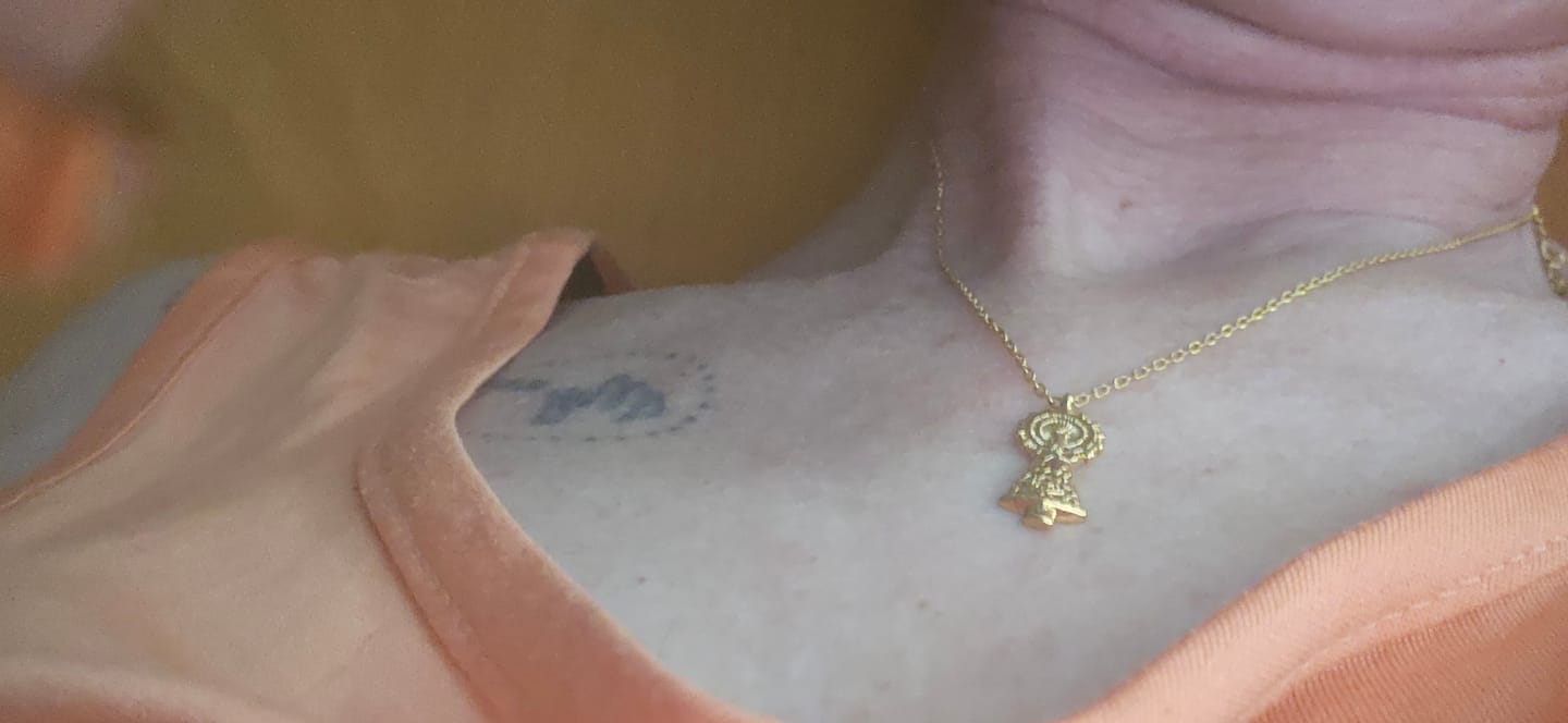 Customer photo review of Collar Virgen del Pilar