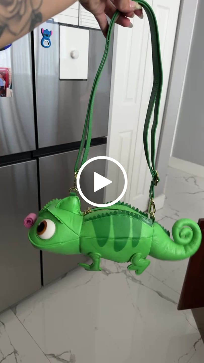 Customer video review of Loungefly Disney Tangled Pascal Figural Crossbody Bag