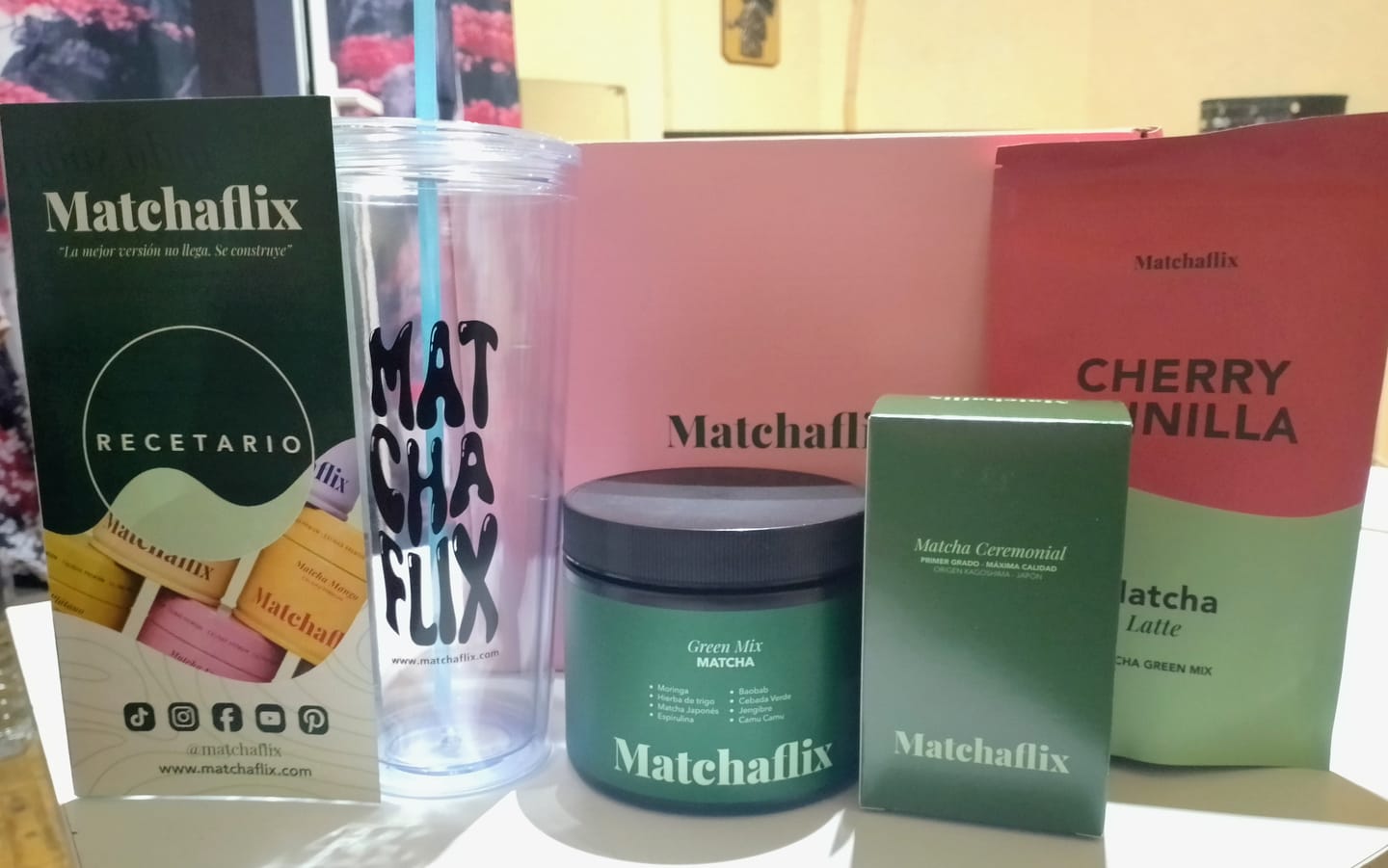 Customer photo review of Matcha Latte Cherry Vainilla