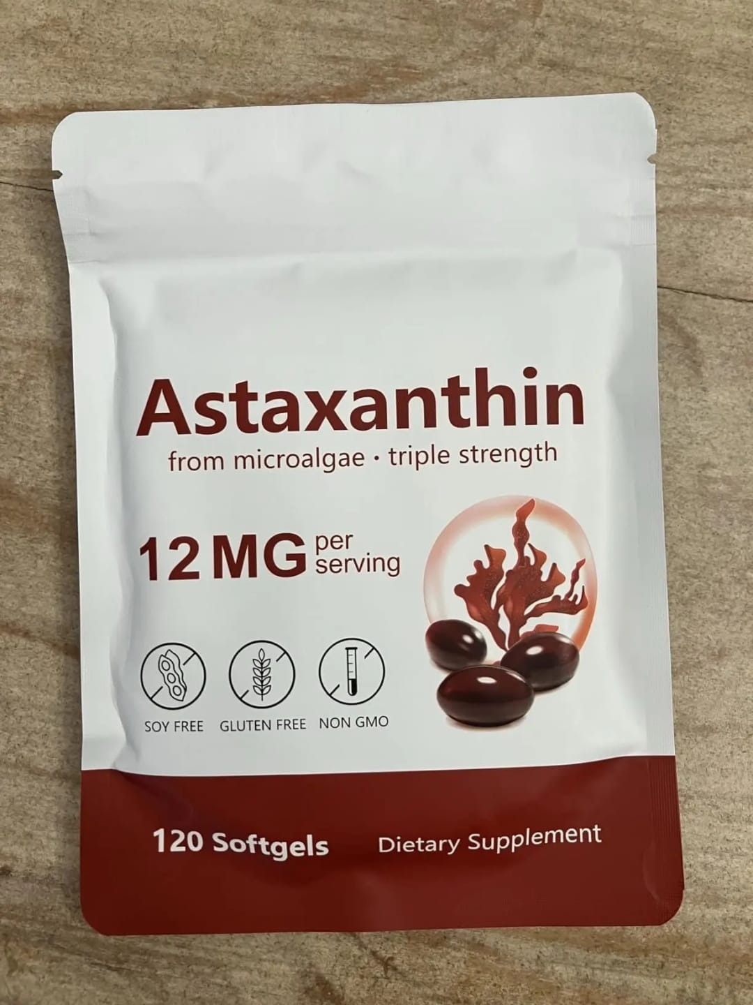 Customer photo review of Astaxanthin 12mg Softgels