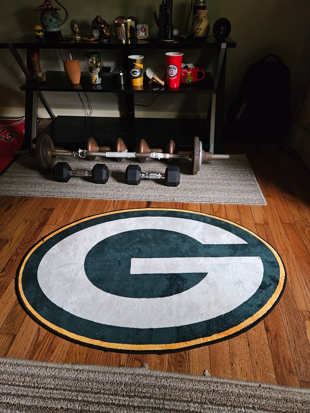 Customer photo review of Green Bay Packers Logo Rug
