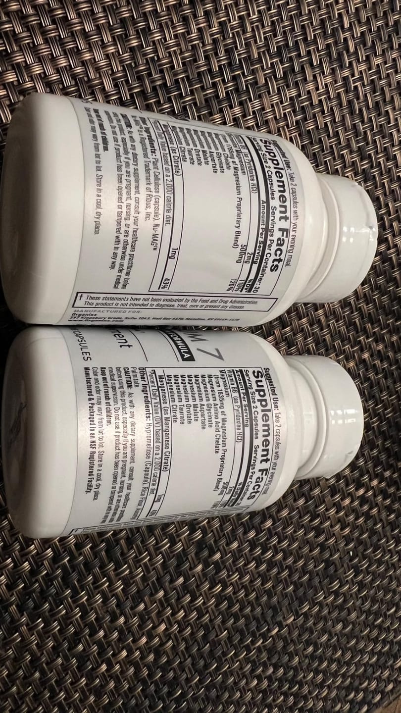 Customer photo review of Trendora Nutrition Magnesium 7 Daily Natural Magnesium & Sleep Supplement