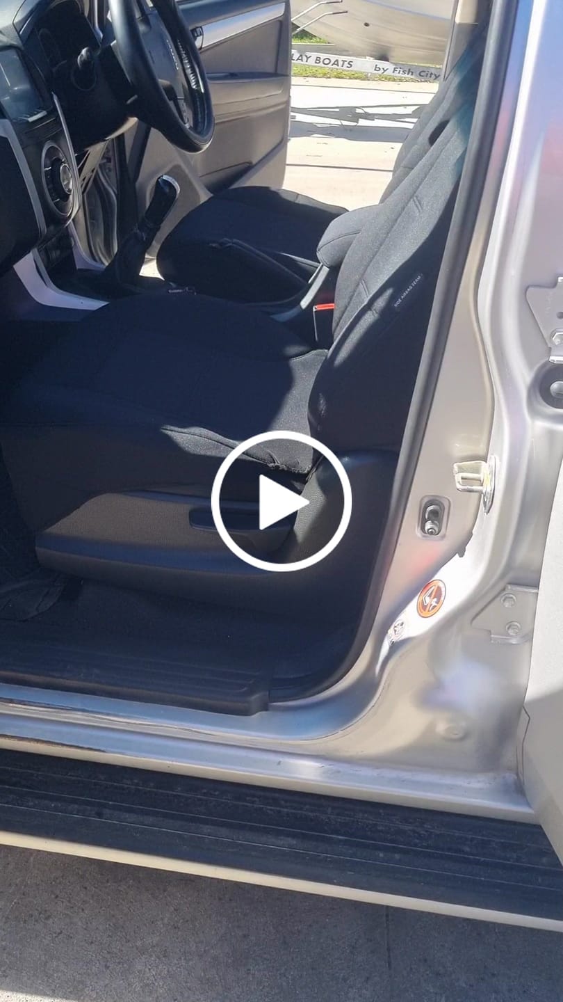 Customer video review of Sharkskin Seat Covers for Isuzu D-Max Dual Cab (June/2012-June/2020)