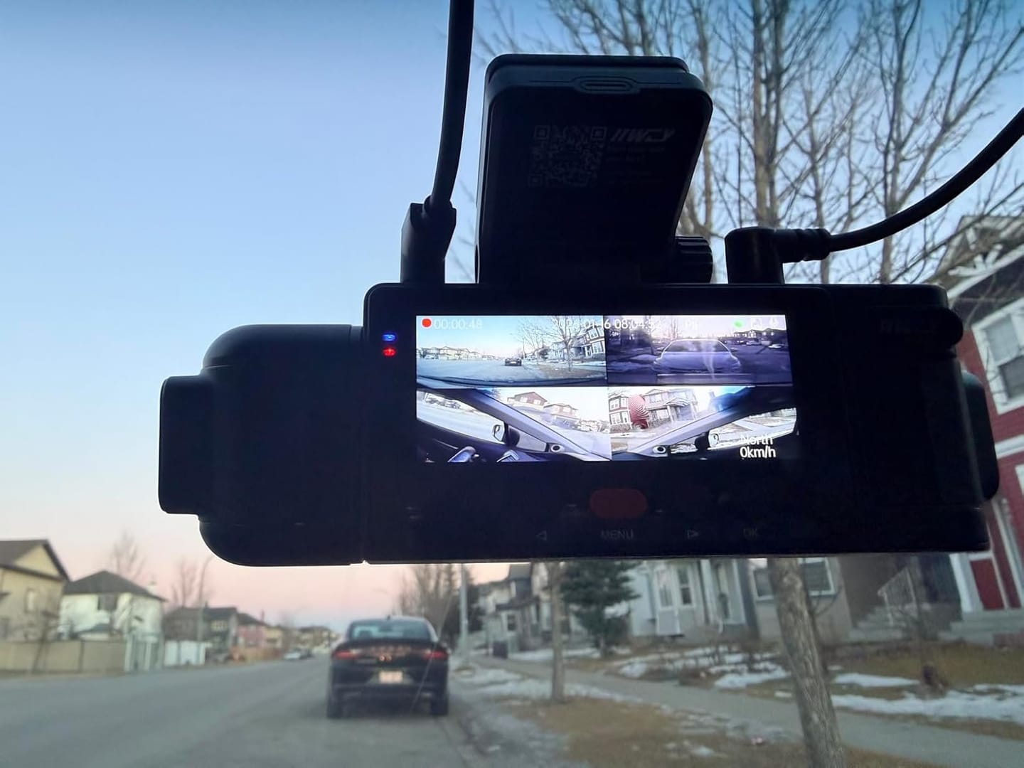 Customer photo review of BOLTHUT™ 4-Channel Dash Cam — 360° Front, Rear & Cabin, Night Vision