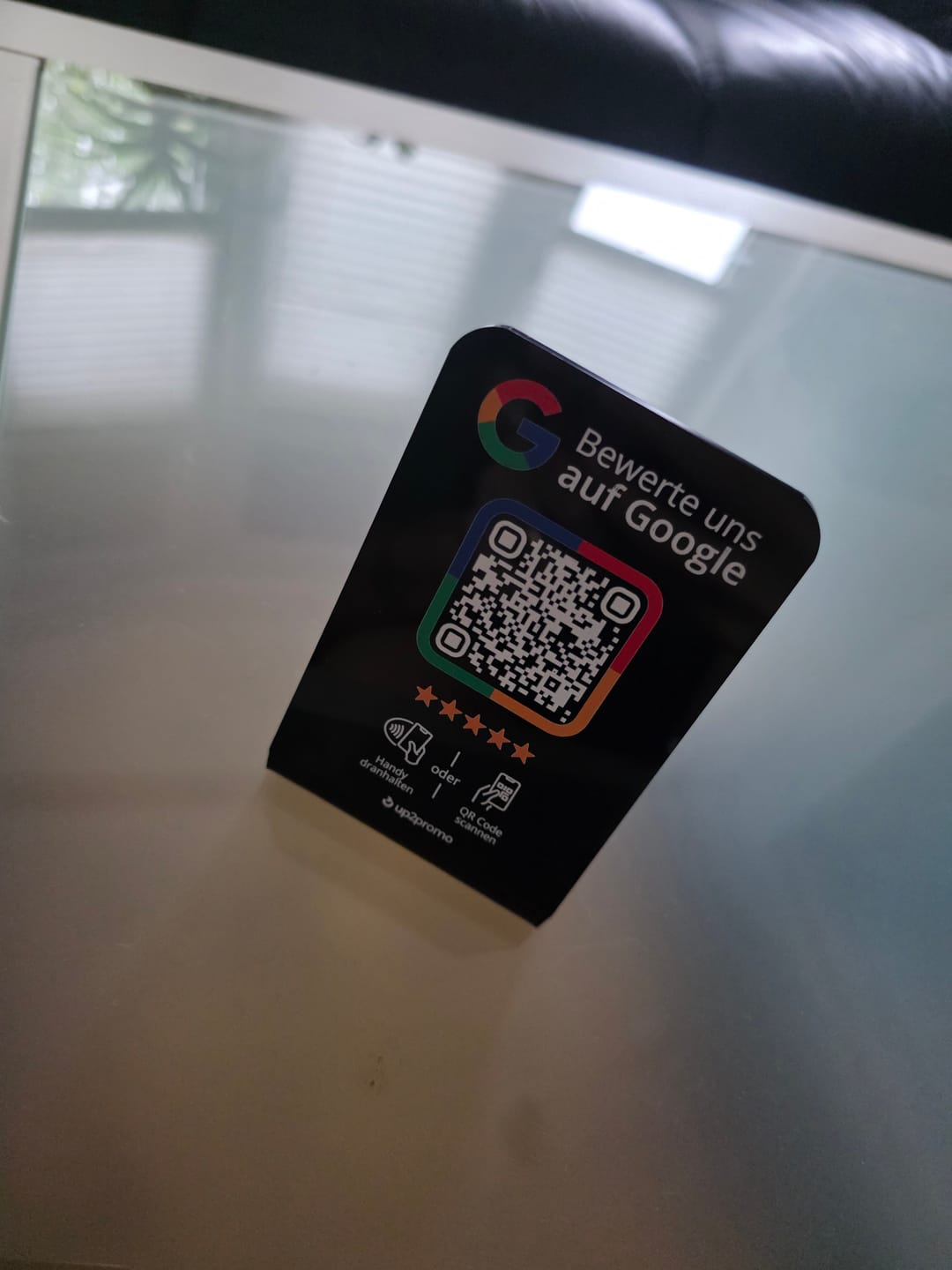 Customer photo review of Google Bewertung Aufsteller mit NFC & QR-Code