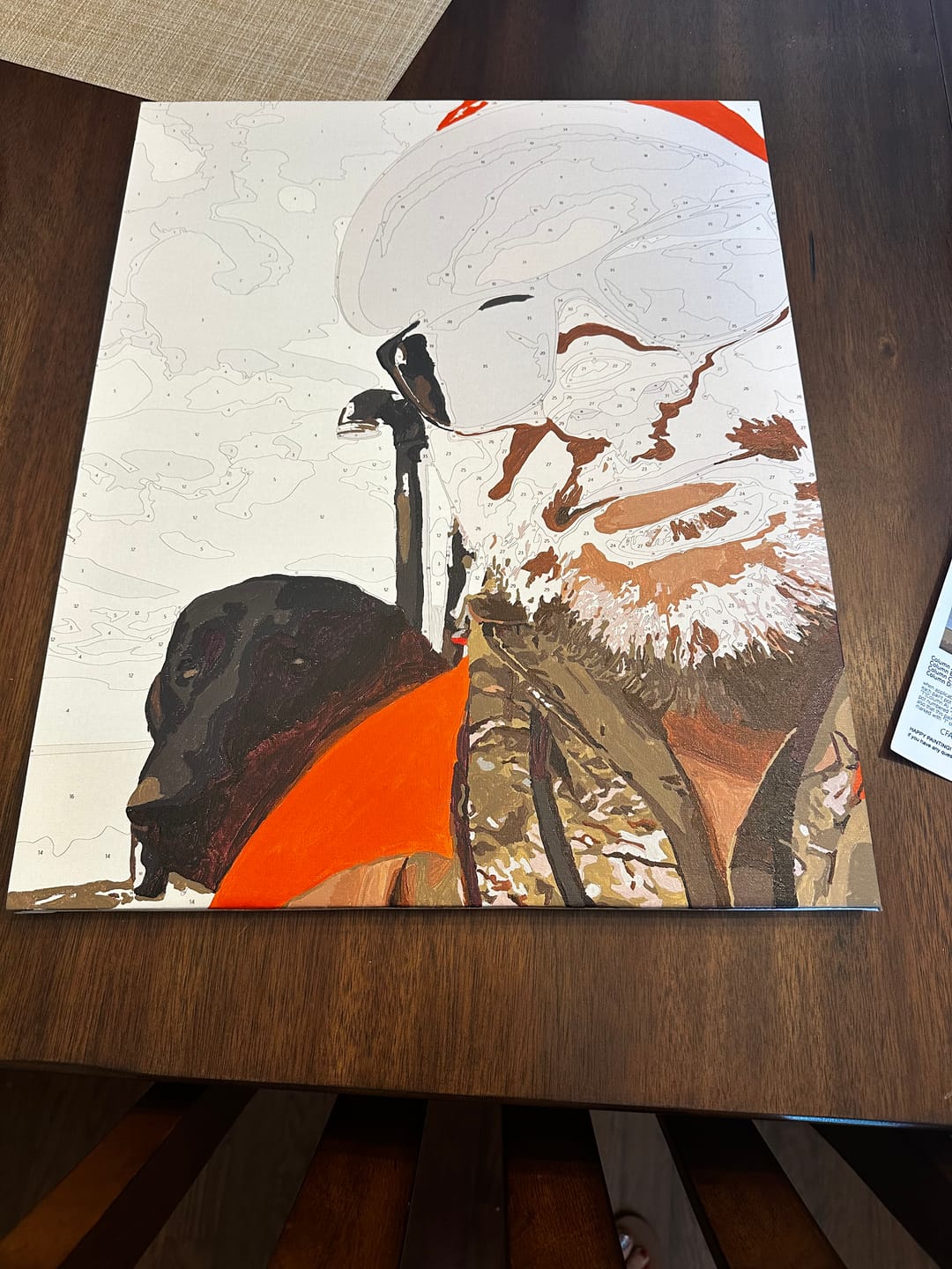 Customer photo review of Custom Paint By Numbers Kit