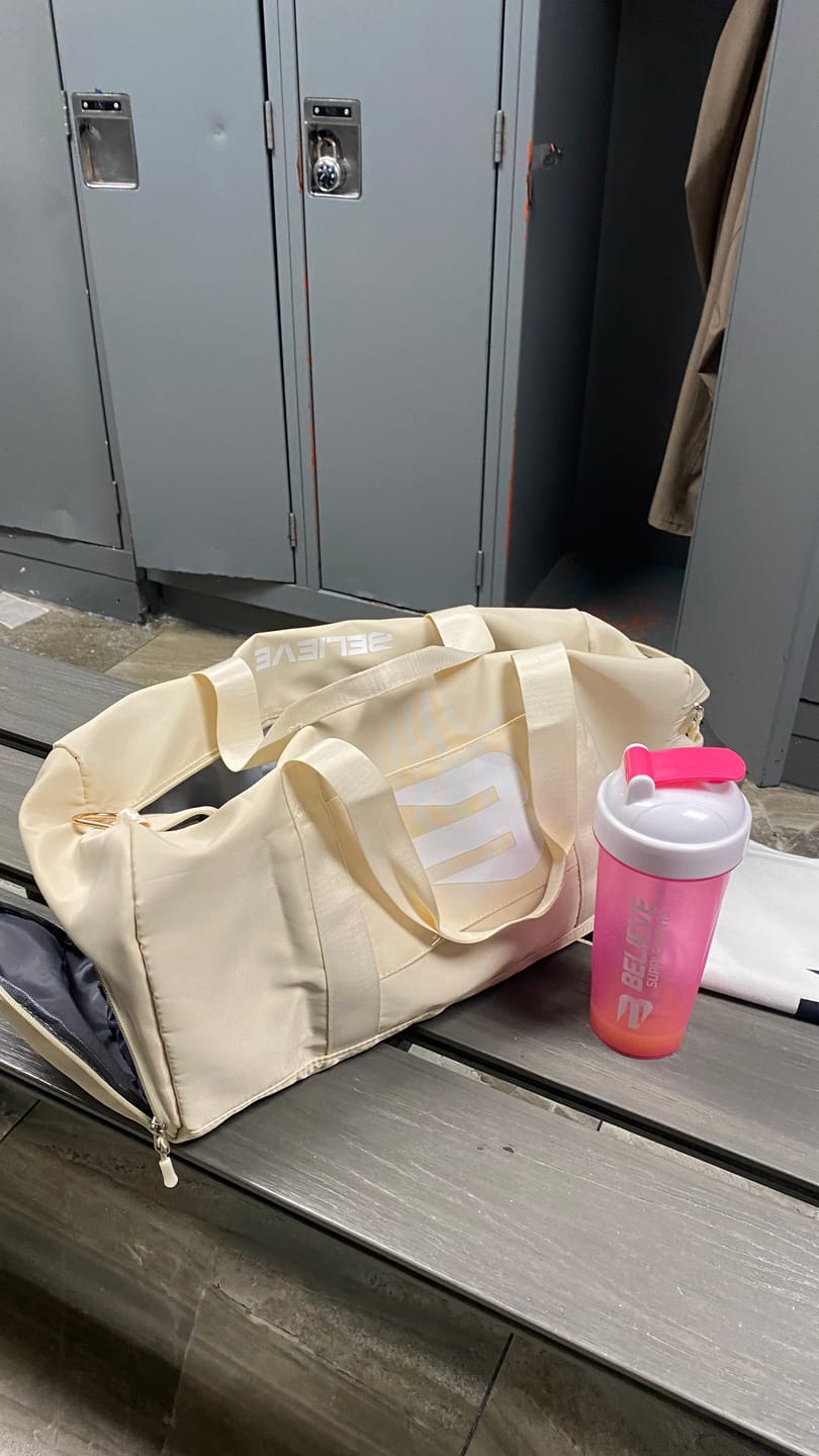 Customer photo review of Believe Gym Bag