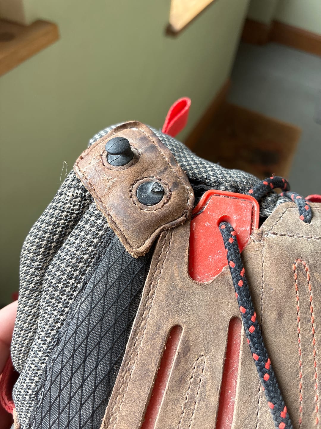 Customer photo review of Trailwind Waterproof Composite Toe Work Boot for Men in Brown